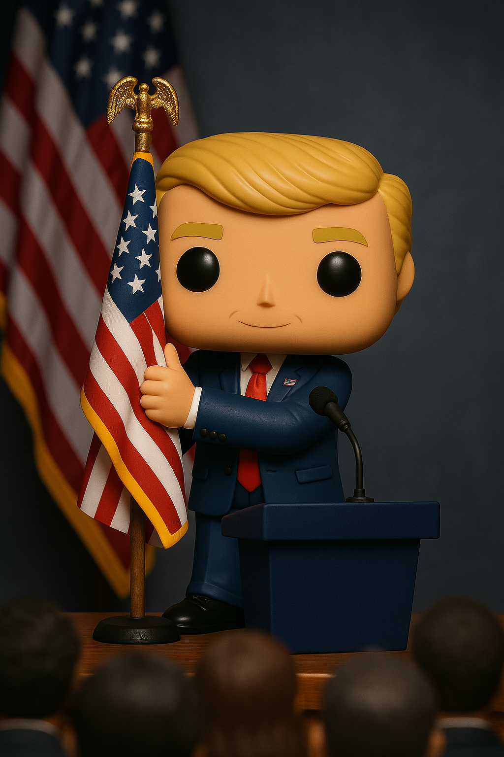 Donald Trump STL File – 3D Printable Funko Pop Style Figurine