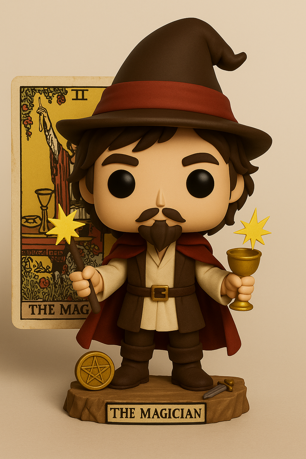 The Magician Tarot STL File – 3D Printable Funko Pop Style Figure
