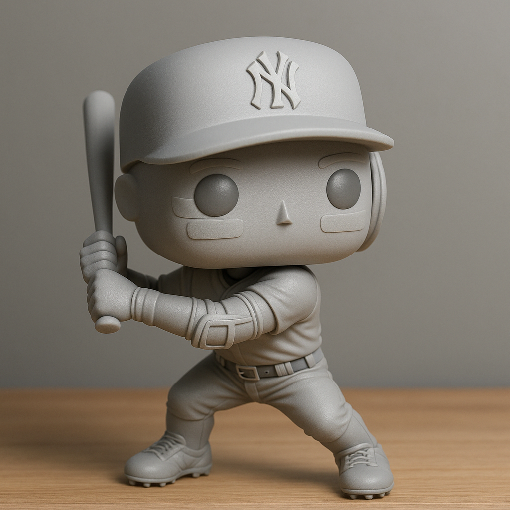 Aaron Judge Inspired STL File – 3D Printable Baseball Figure | Funko Pop Style Collectible