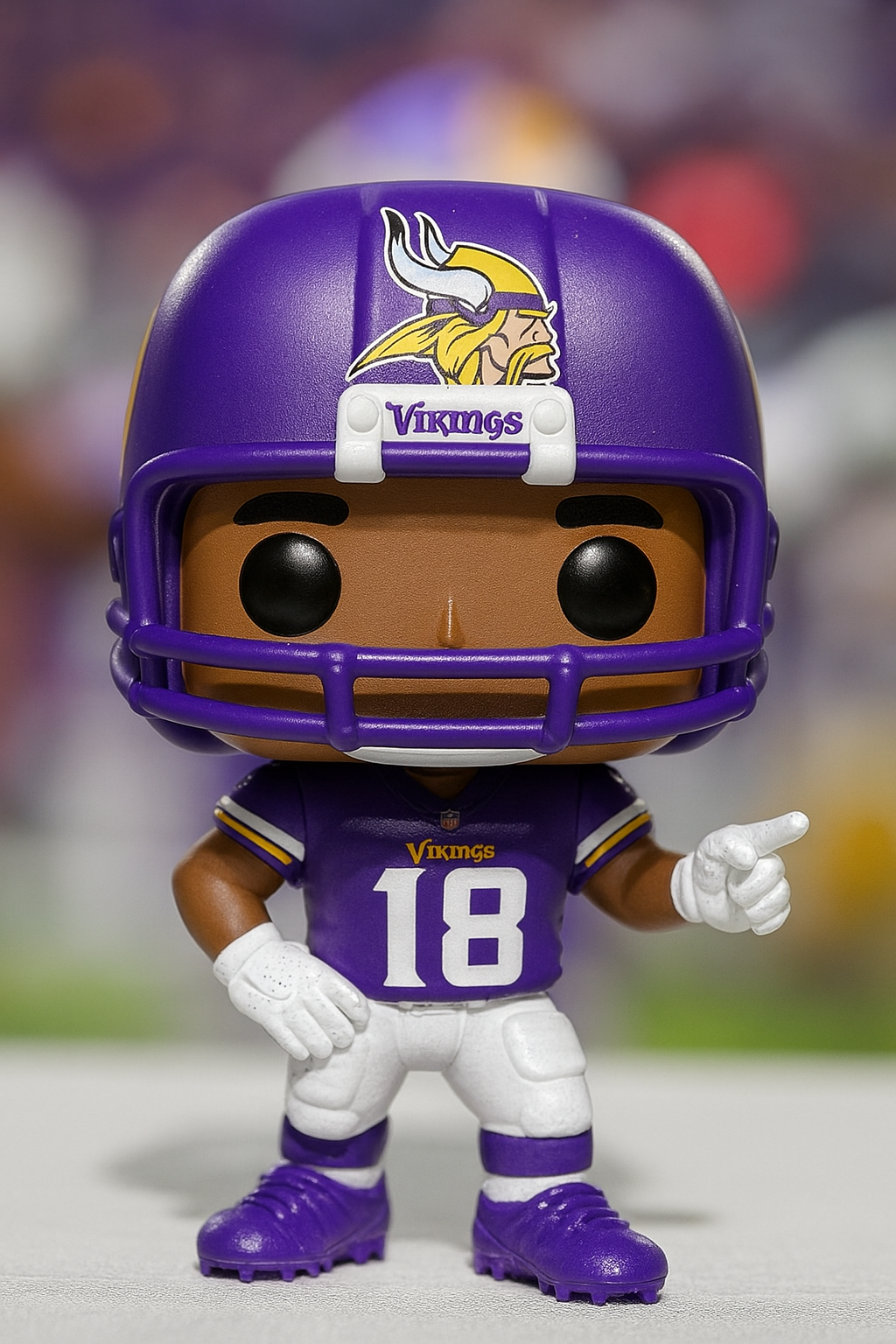 Justin Jefferson STL File – 3D Printable Minnesota Vikings Funko Style Figure