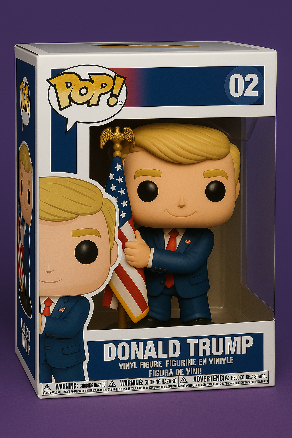 Donald Trump STL File – 3D Printable Funko Pop Style Figurine