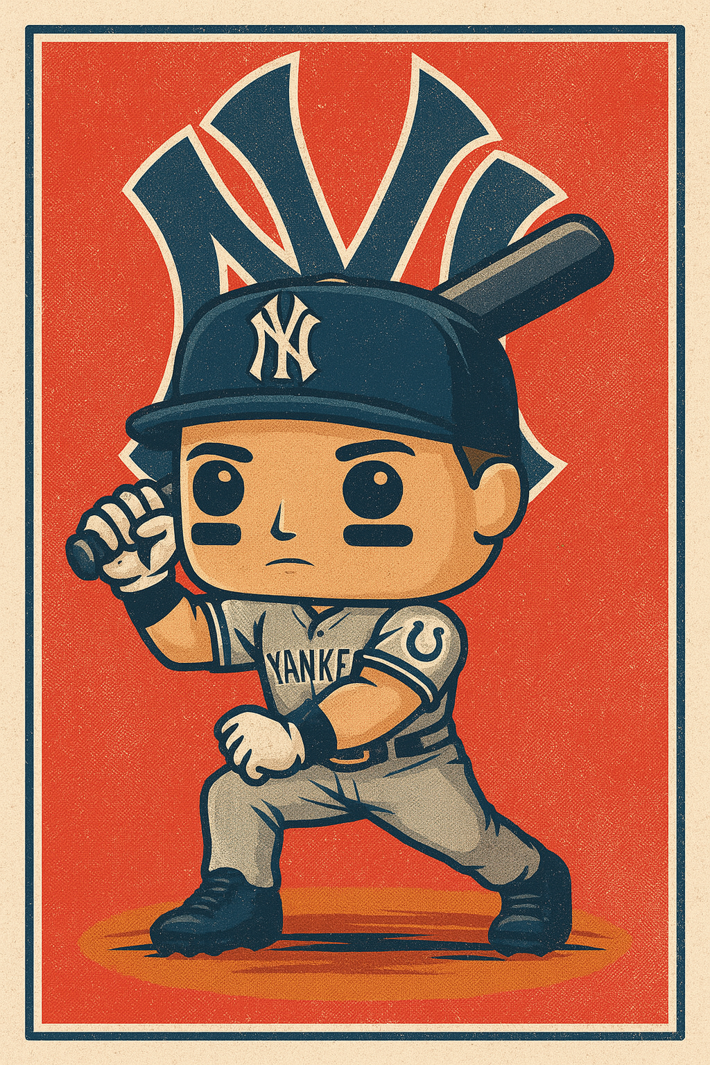 Aaron Judge Inspired STL File – 3D Printable Baseball Figure | Funko Pop Style Collectible