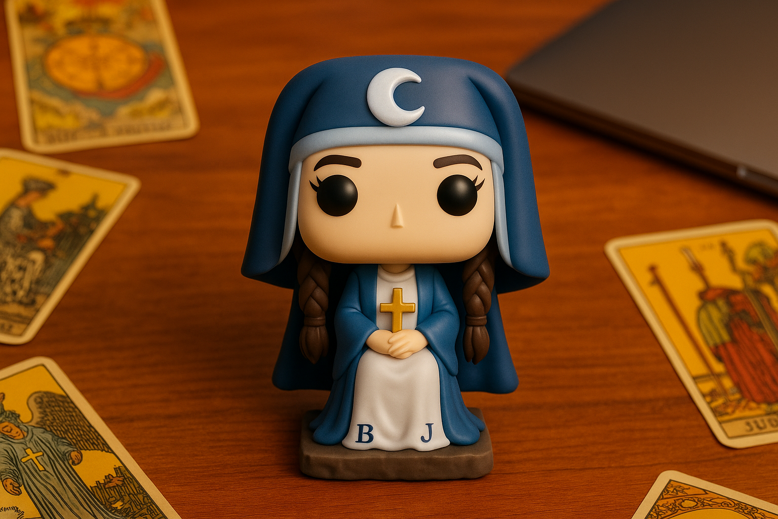 The High Priestess Tarot STL File – 3D Printable Funko Pop Style Figurine